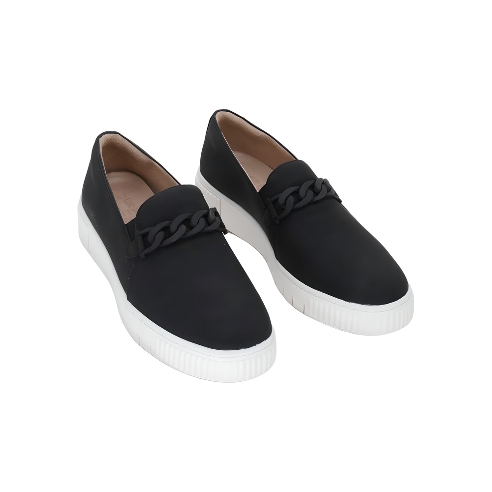Naturalizer Womens Trish Slip-On Sneakers Black Wide Size 11W